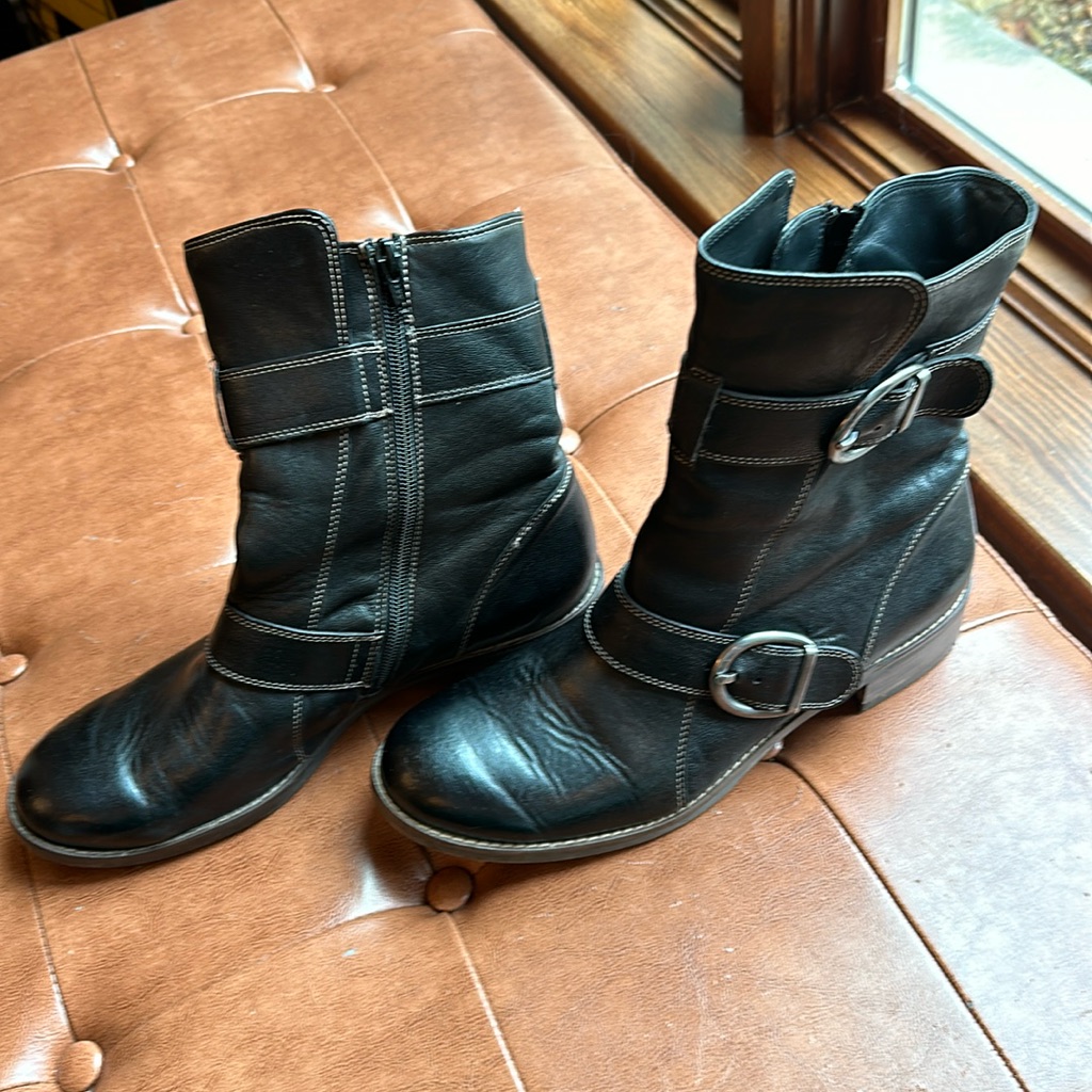 Black Paul Green Emerson Moto Boot 9.5 Us